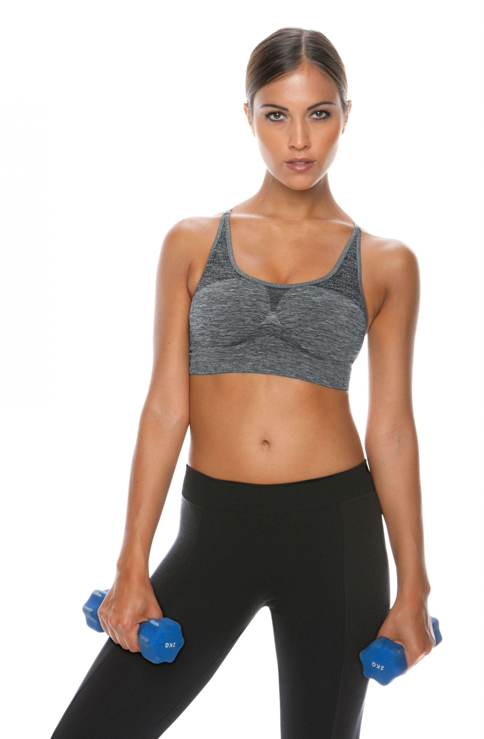 Control Body 110706 Sports Bra Melange/Grey 5 control body 110706 sports bra melange/grey - image 5