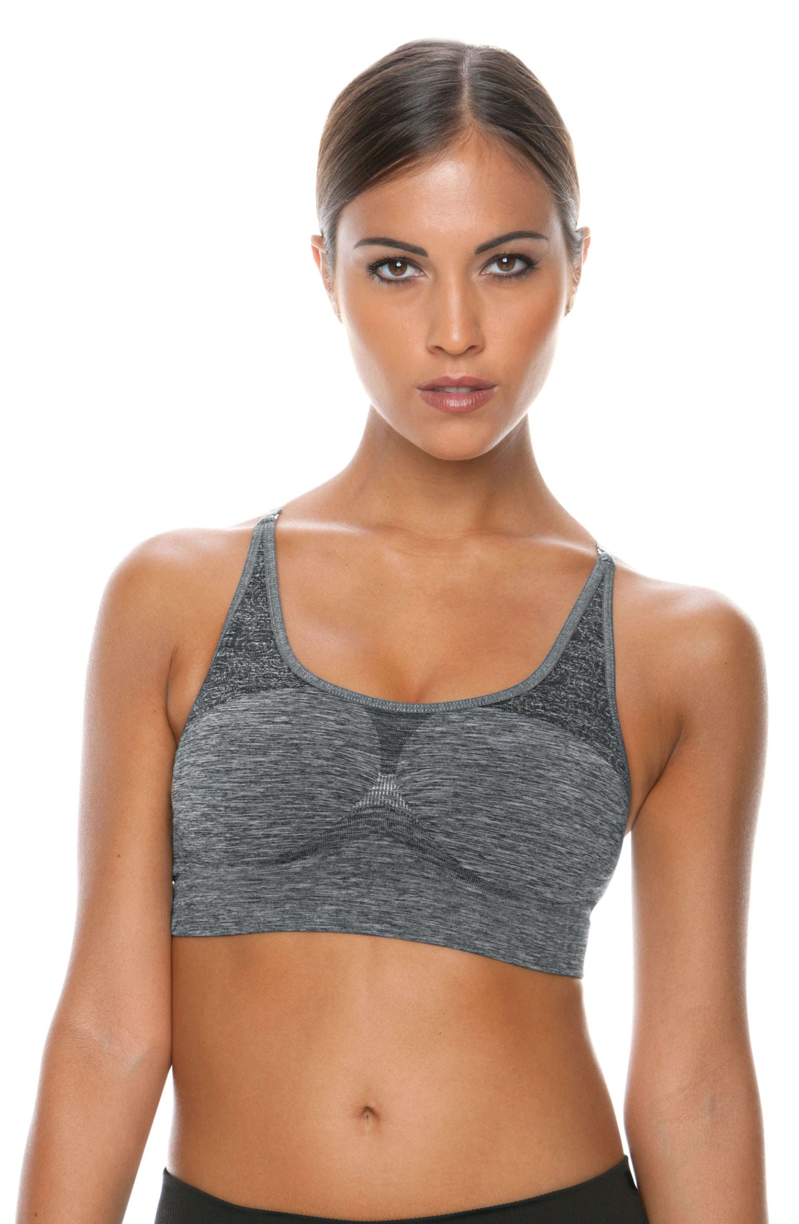 Control Body 110706 Sports Bra Melange/Grey 3 control body 110706 sports bra melange/grey - image 3