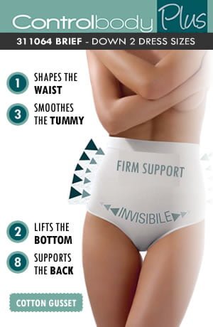 control body 311064 shaping brief bianco - image 3