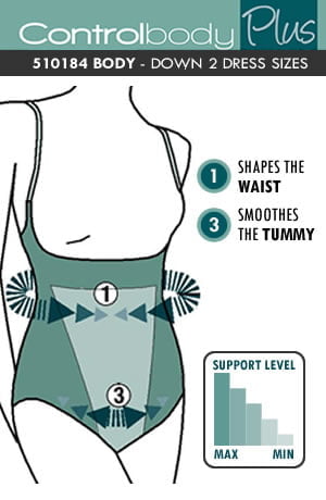 control body 510184 open bust shaping body skin - image 3