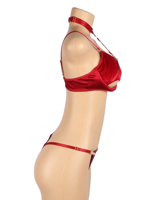 Yesx Yx872Q Hollow Cut Halter Bra Set Up To 2Xl 6 yesx yx872q hollow cut halter bra set up to 2xl - image 6