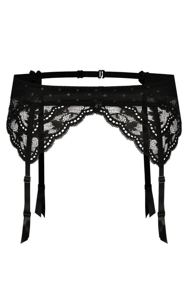 Roza Lagerta Suspender Belt Black 4 roza lagerta suspender belt black - image 4