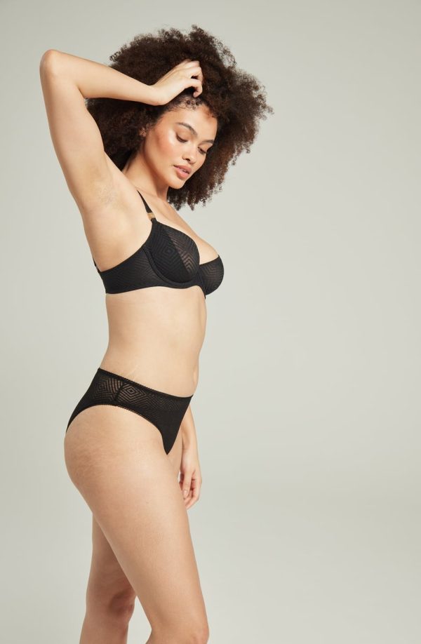 Nudea The Sheer Deco Lift Balcony Bra Black Up To Gg Cup 4 nudea the sheer deco lift balcony bra black up to gg cup - image 4