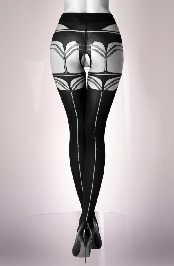 black secret bs131 crotchless tights - image 7