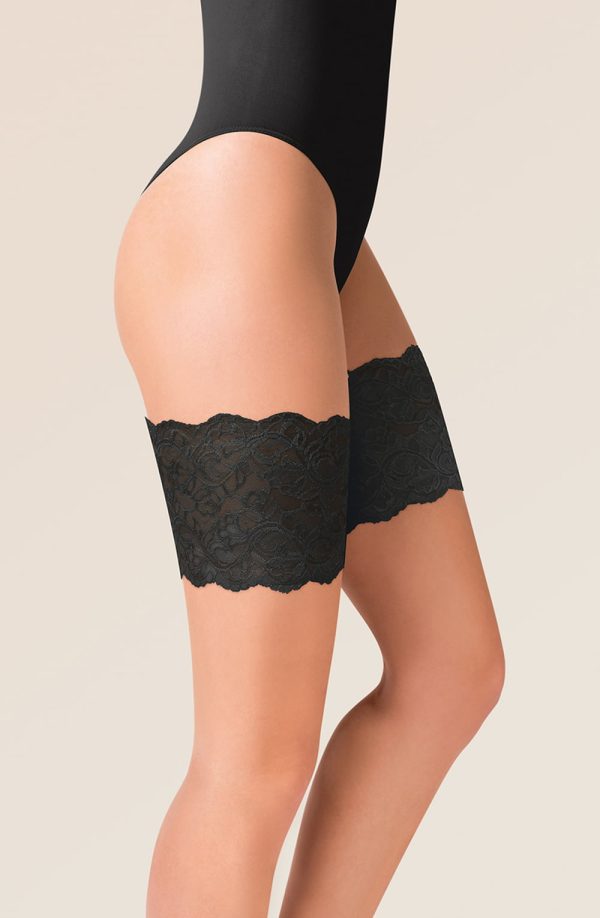 Gabriella Lace Thigh Band 509 Black 1 gabriella lace thigh band 509 black