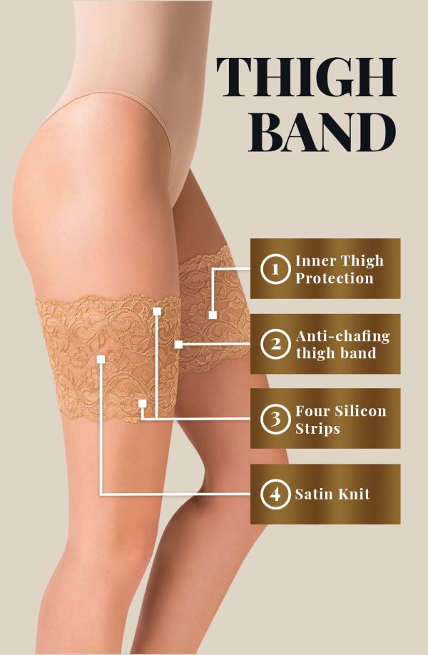 gabriella satin thigh band 510 black - image 4