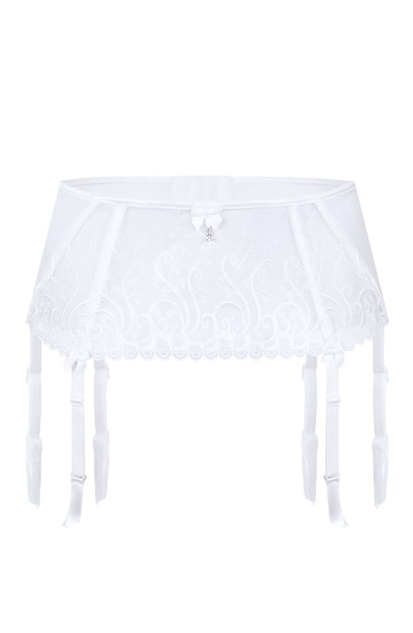 Roza Anuk Suspender Belt White 3 roza anuk suspender belt white - image 3