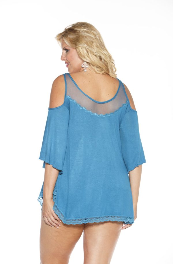 Shirley Of Hollywood X3257 Sleepshirt Sapphire 2 shirley of hollywood x3257 sleepshirt sapphire - image 2