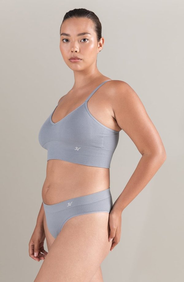 Nudea The Tencel™ Seamless Bralette Storm Grey 3 nudea the tencel™ seamless bralette storm grey - image 3