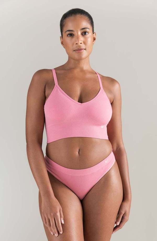 Nudea The Tencel™ Seamless Bralette Rose Pink 1 nudea the tencel™ seamless bralette rose pink