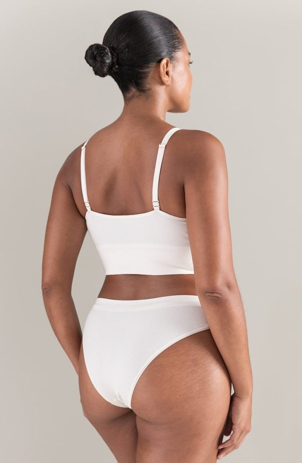 nudea the tencel™ seamless bralette white sand - image 4