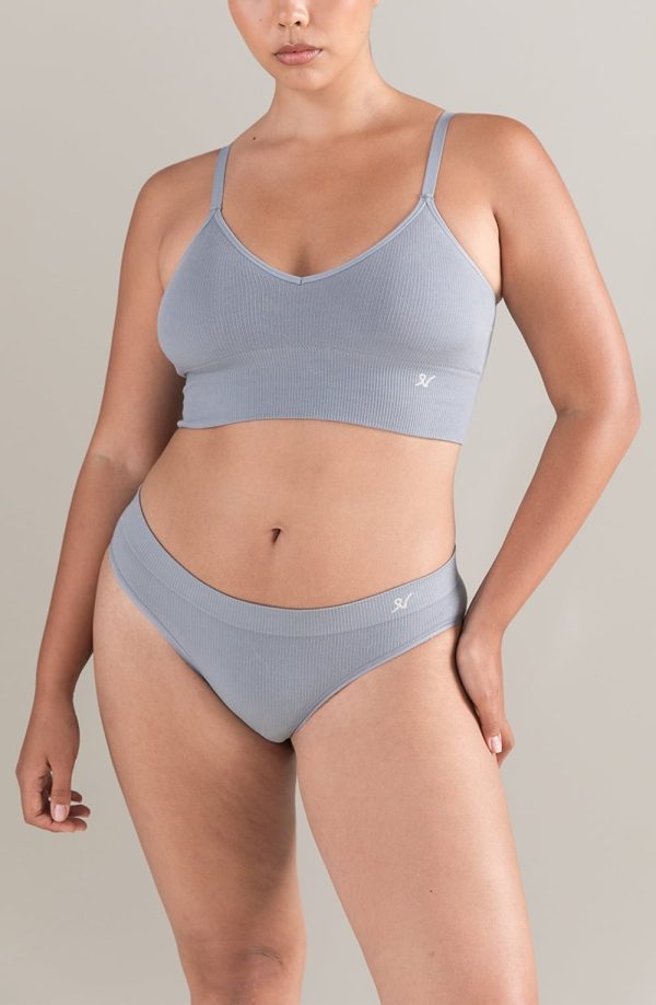Nudea The Tencel™ High Leg Brief Storm Grey 2 nudea the tencel™ high leg brief storm grey - image 2