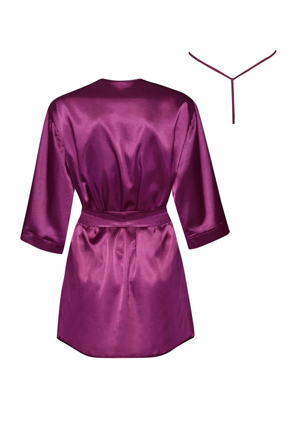 Beauty Night Peignoir Burgundy 4 beauty night peignoir burgundy - image 4