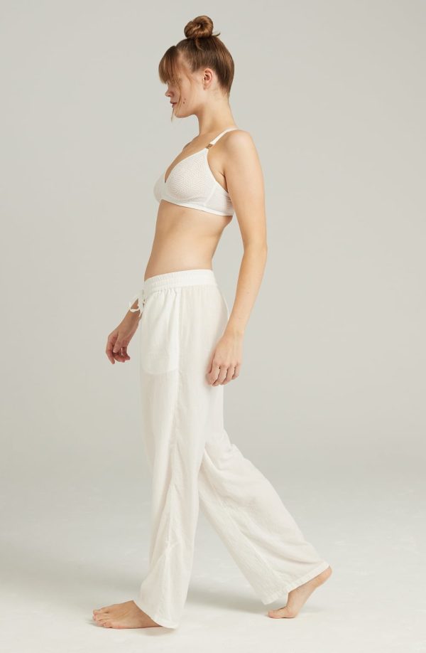 Nudea The Classic Trouser Organic Cotton White 1 nudea the classic trouser organic cotton white