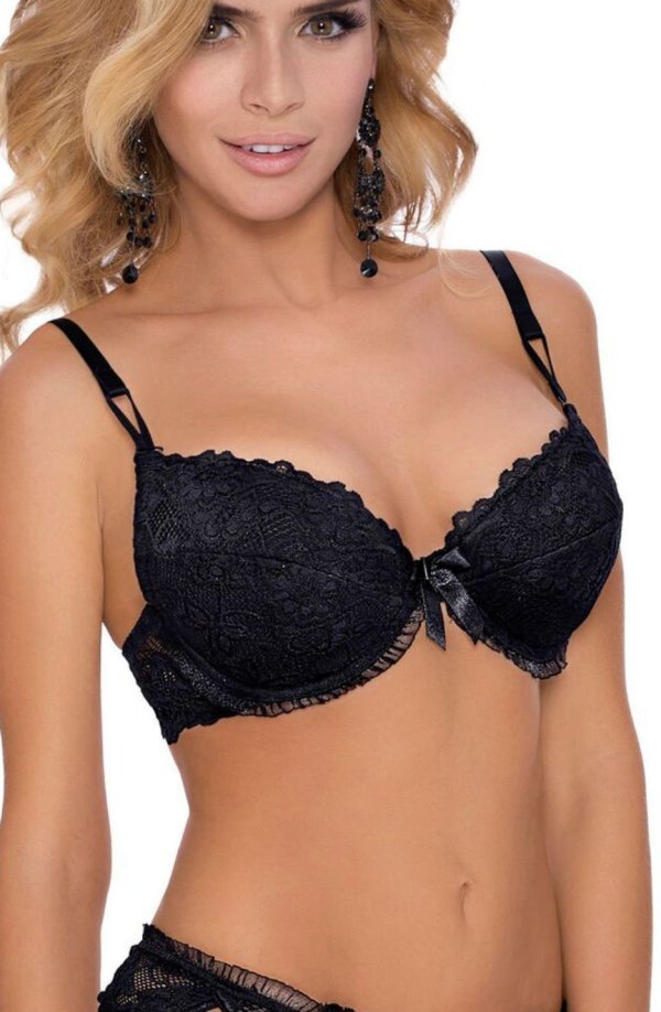 roza carmen black bra - image 2
