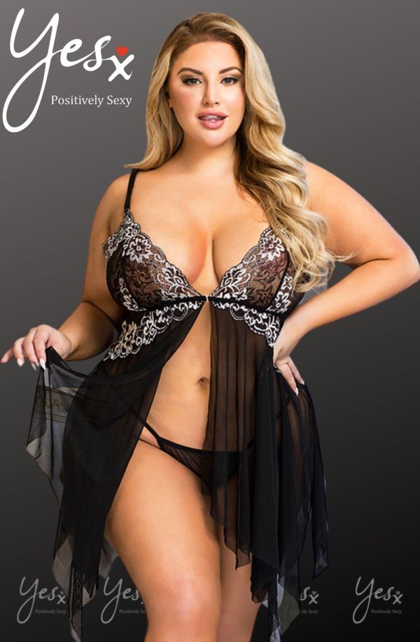 yesx yx836q babydoll set - image 4