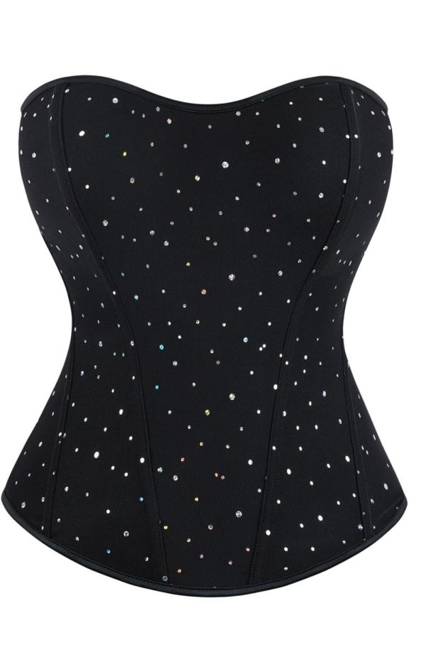 yesx yx895 sequin corset black - image 2