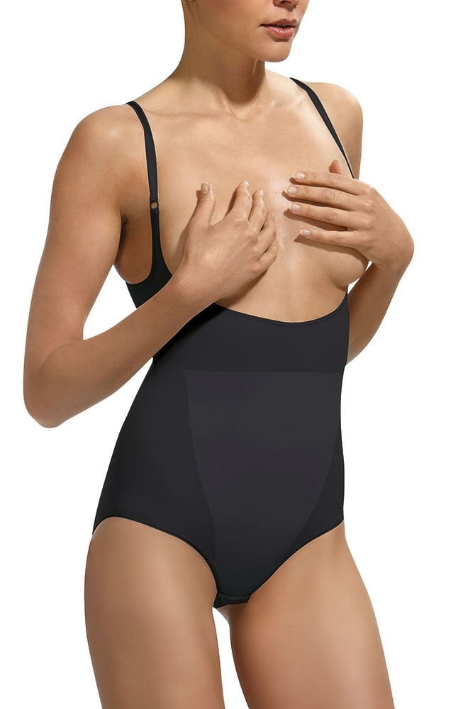 control body 510184 open bust shaping body nero