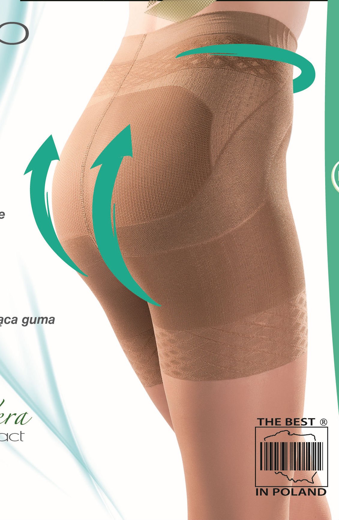 gabriella classic push up 127 tights beige - image 2