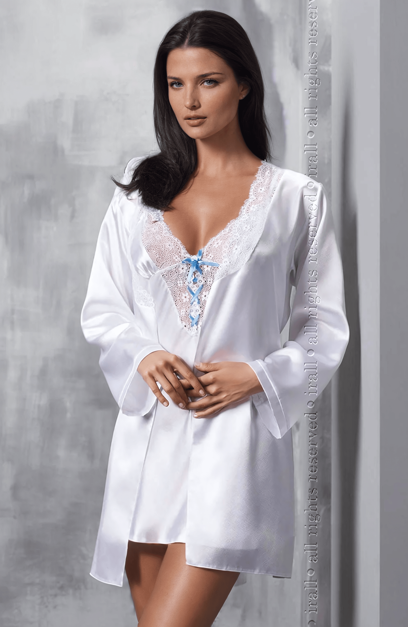 irall elsa dressing gown white
