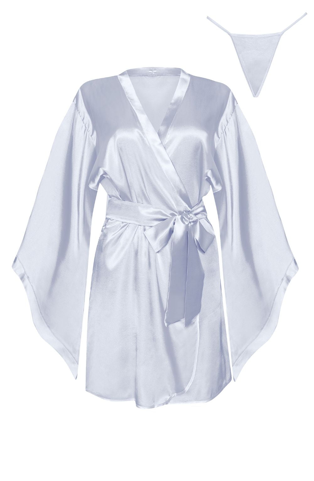 Beauty Night Samira Peignoir Silver 3 beauty night samira peignoir silver - image 3