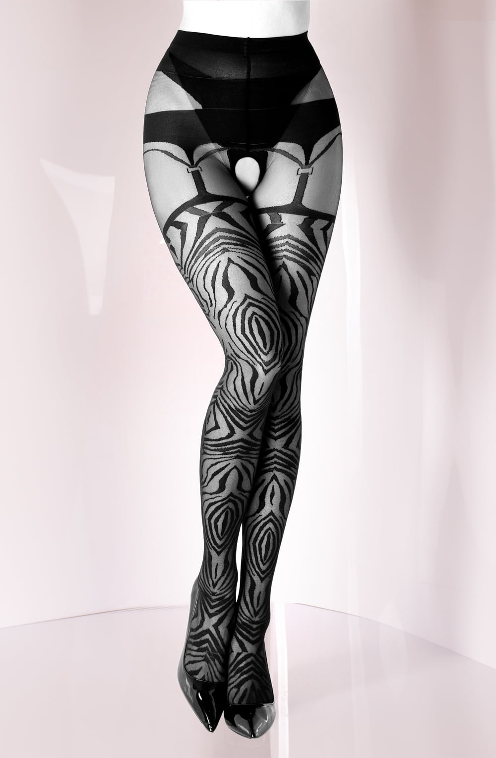 Black Secret Bs122 Crotchless Tights 7 black secret bs122 crotchless tights - image 7