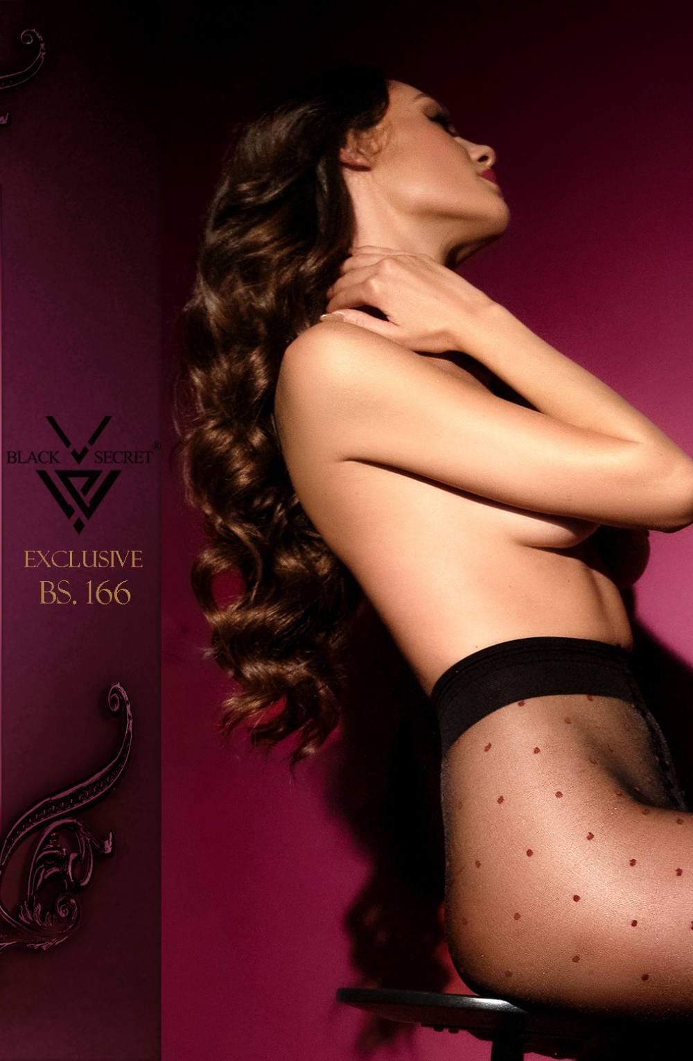 Black Secret Bs166 Open Crotch Tights Black 2 black secret bs166 open crotch tights black - image 2