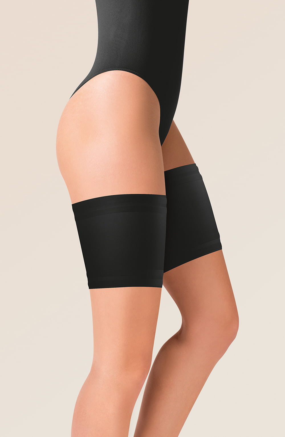Gabriella Satin Thigh Band 510 Black 1 gabriella satin thigh band 510 black