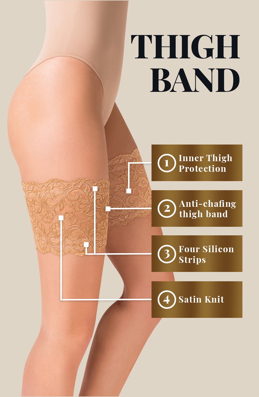 Gabriella Lace Thigh Band 509 Beige 2 gabriella lace thigh band 509 beige - image 2