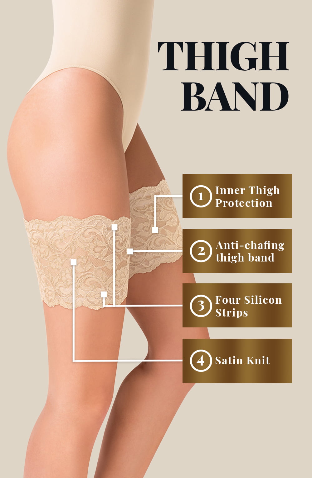 Gabriella Lace Thigh Band 509 Ivory 2 gabriella lace thigh band 509 ivory - image 2