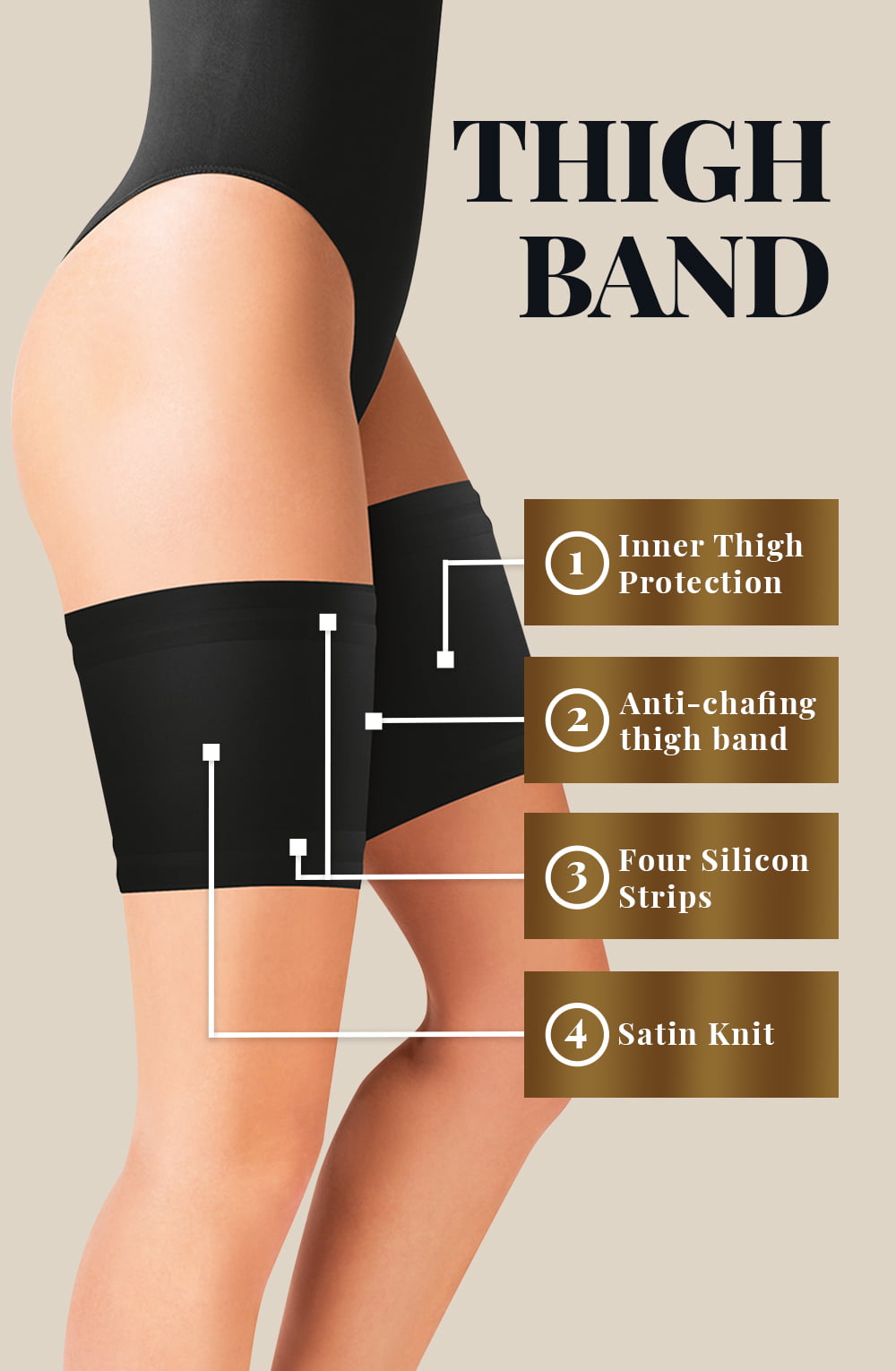 Gabriella Satin Thigh Band 510 Black 2 gabriella satin thigh band 510 black - image 2