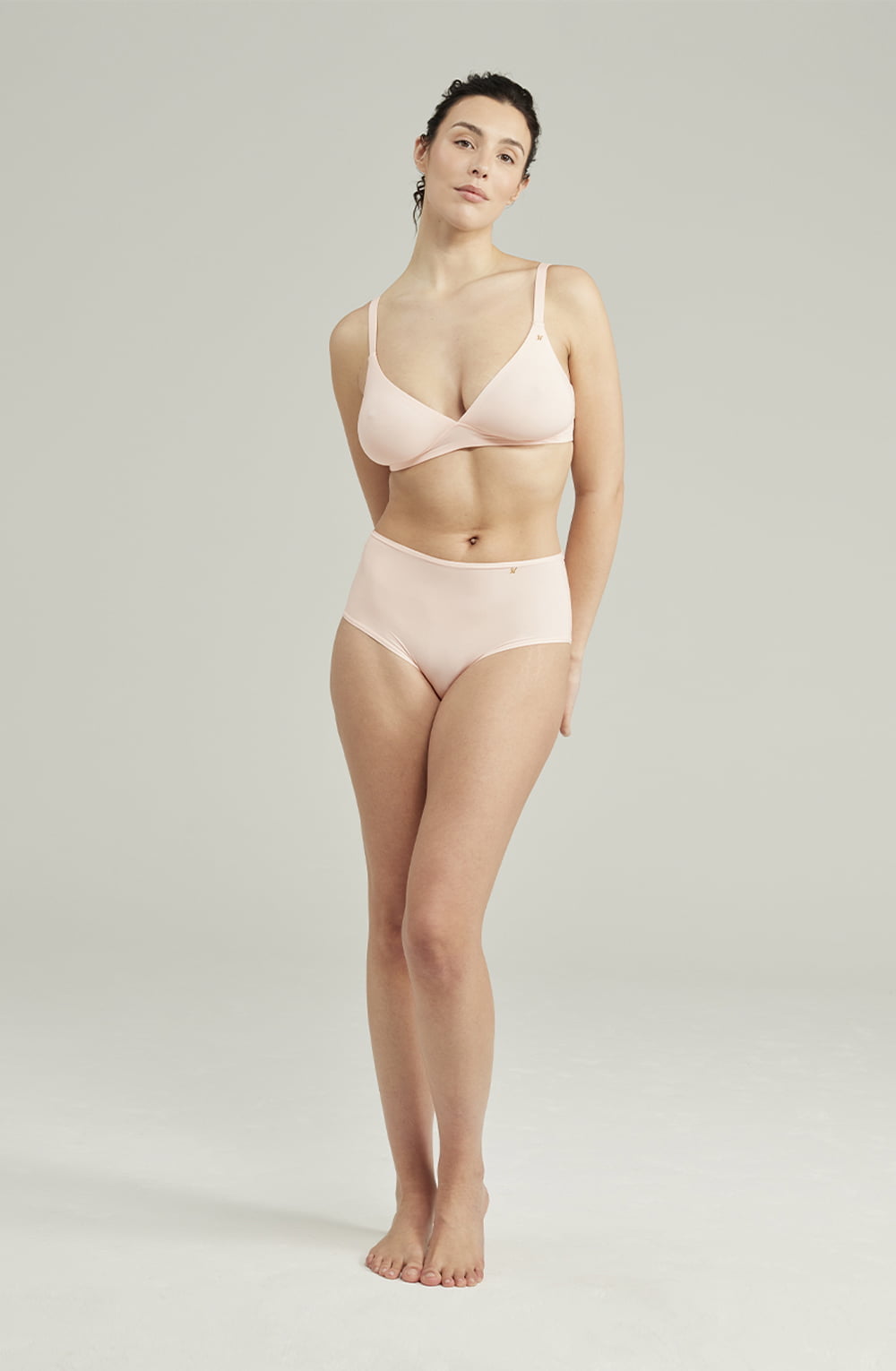 Nudea The Second Skin Stretch High Waist Brief Blush Pink 5 nudea the second skin stretch high waist brief blush pink - image 5