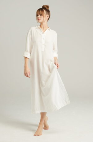 Nudea The Maxi Shirt Organic Cotton White