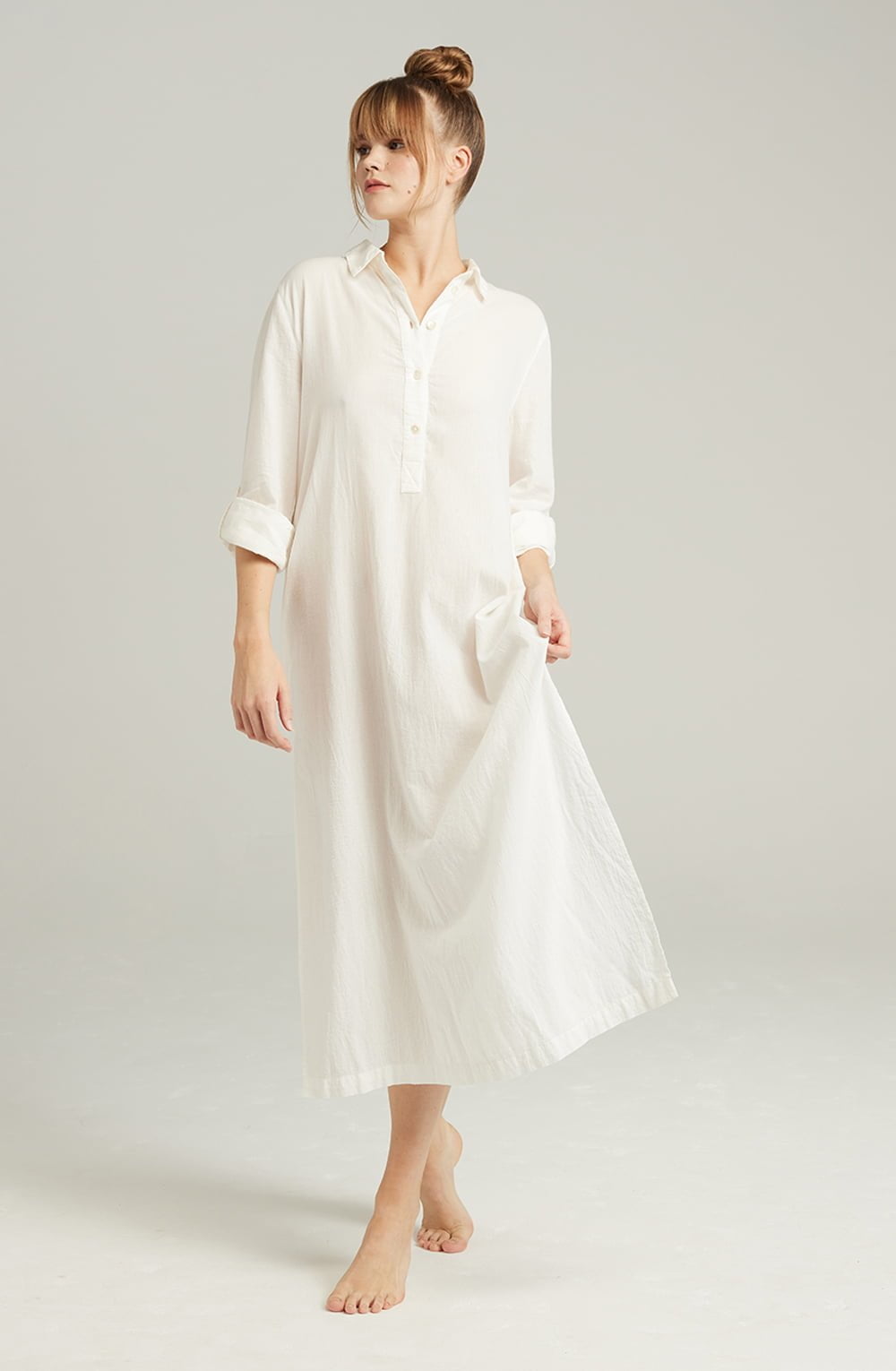 Nudea The Maxi Shirt Organic Cotton White 1 nudea the maxi shirt organic cotton white