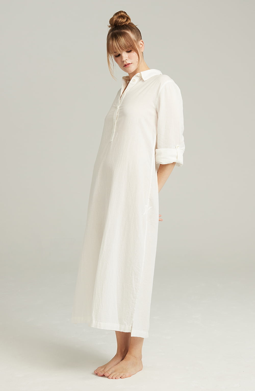 Nudea The Maxi Shirt Organic Cotton White 2 nudea the maxi shirt organic cotton white - image 2