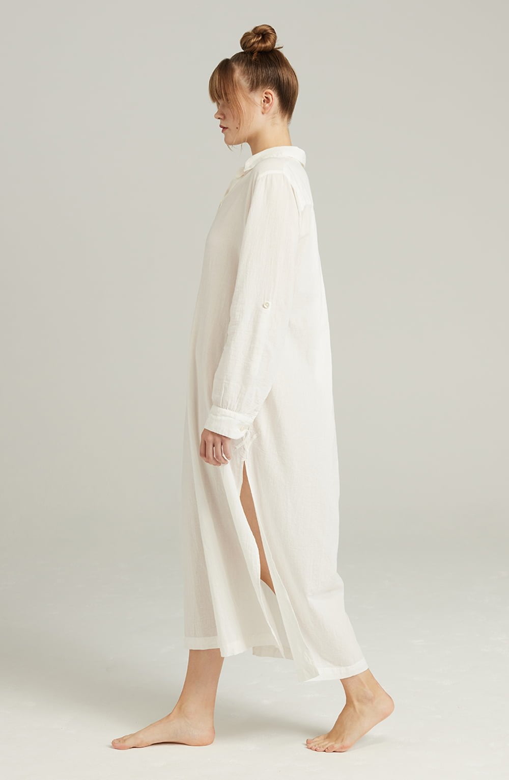 Nudea The Maxi Shirt Organic Cotton White 3 nudea the maxi shirt organic cotton white - image 3