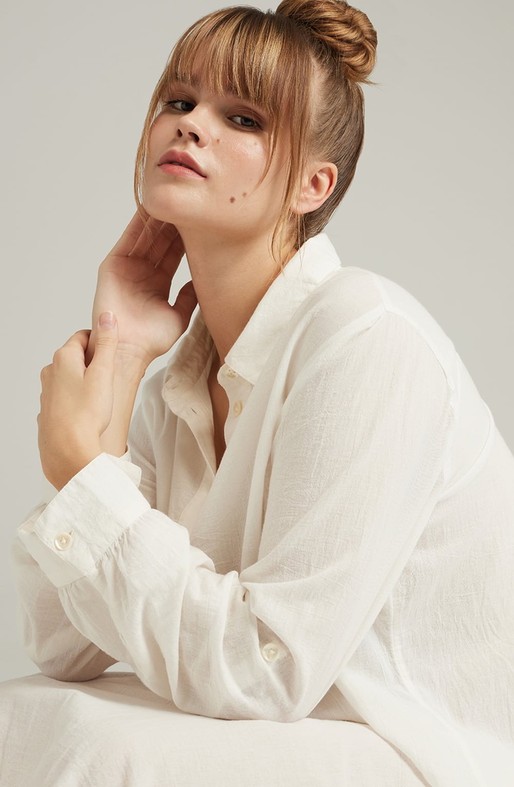 Nudea The Maxi Shirt Organic Cotton White 5 nudea the maxi shirt organic cotton white - image 5