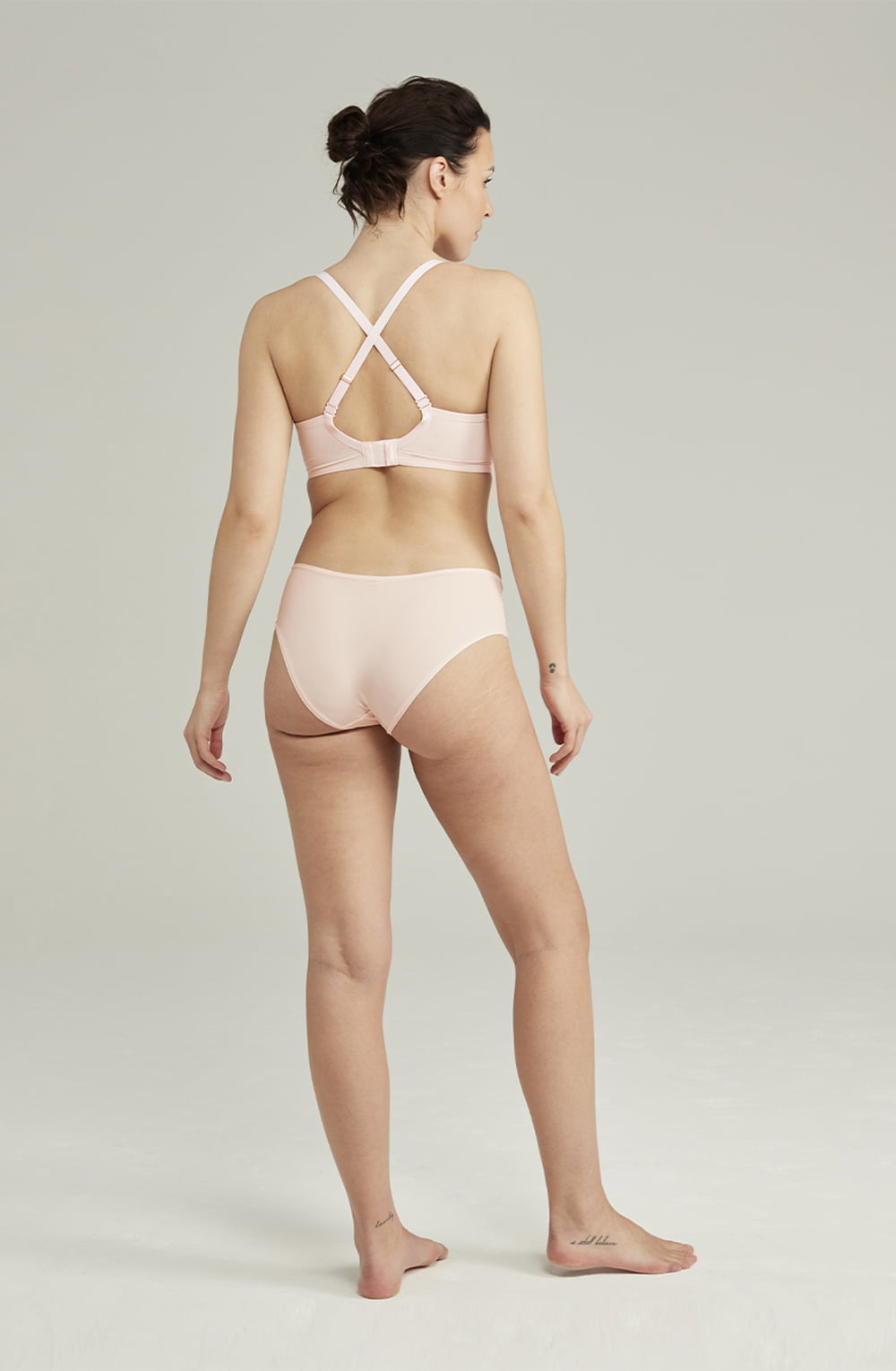 Nudea The Second Skin Stretch Mid Rise Waist Brief Blush Pink 3 nudea the second skin stretch mid rise waist brief blush pink - image 3