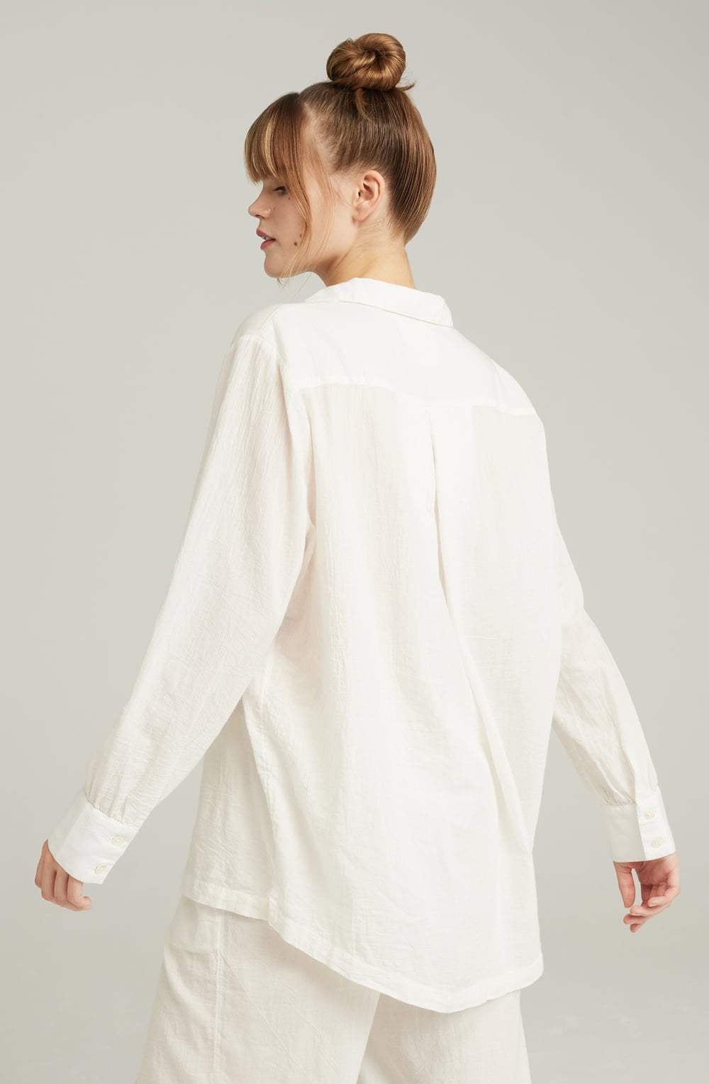 Nudea The Midi Shirt Organic Cotton White 4 nudea the midi shirt organic cotton white - image 4
