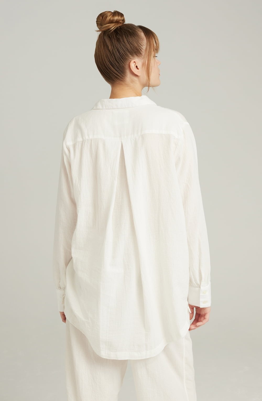 Nudea The Midi Shirt Organic Cotton White 5 nudea the midi shirt organic cotton white - image 5