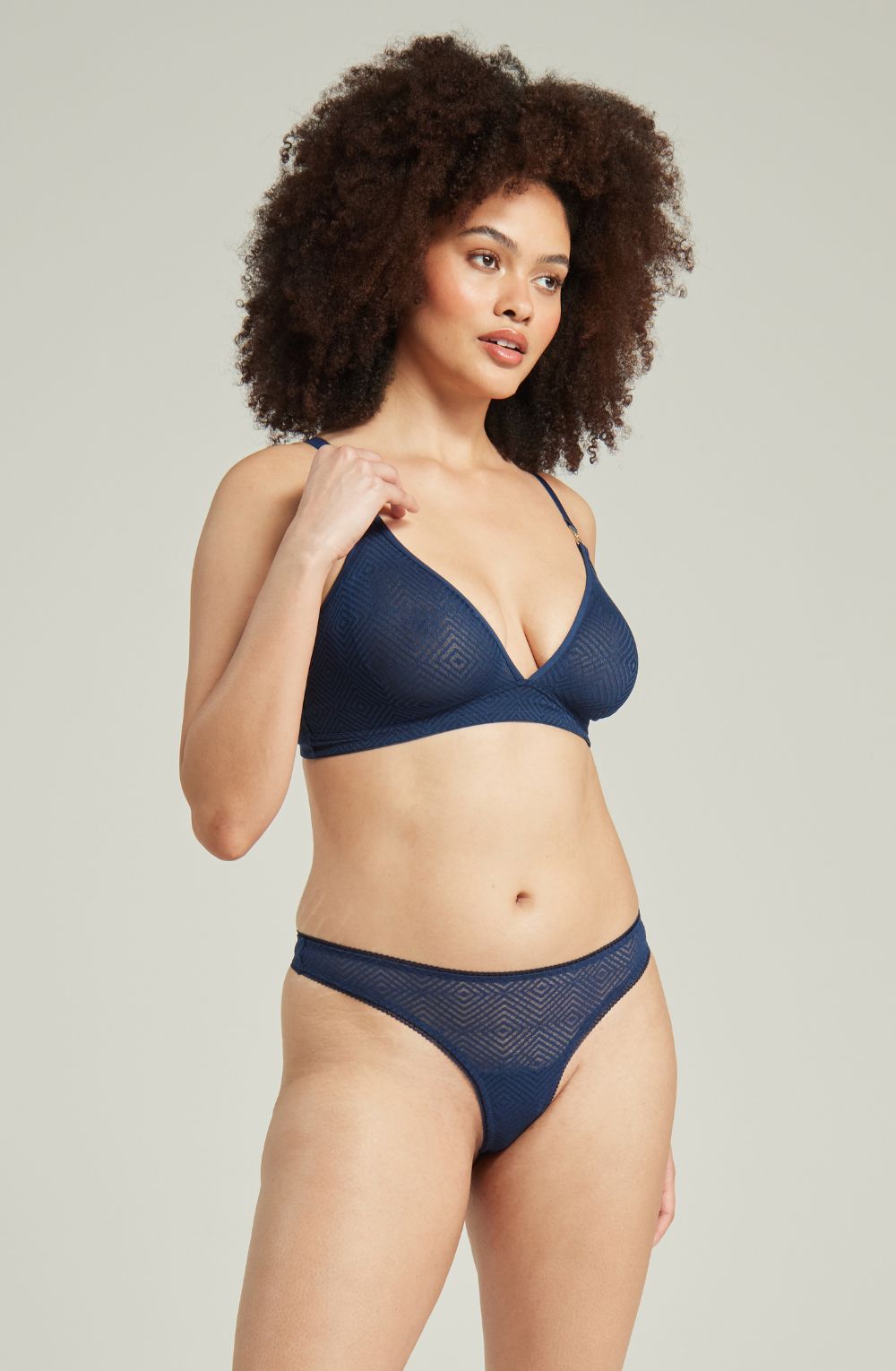 Nudea The Sheer Deco Easy Does It Bralette Navy Up To G Cup 5 nudea the sheer deco easy does it bralette navy up to g cup - image 5