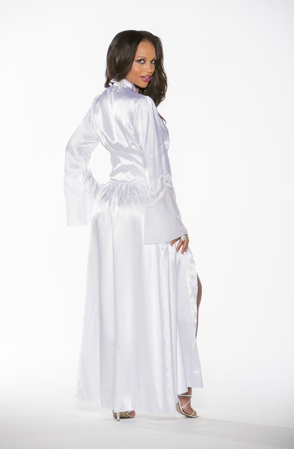 Shirley Of Hollywood 20559 Long Robe White 2 shirley of hollywood 20559 long robe white - image 2