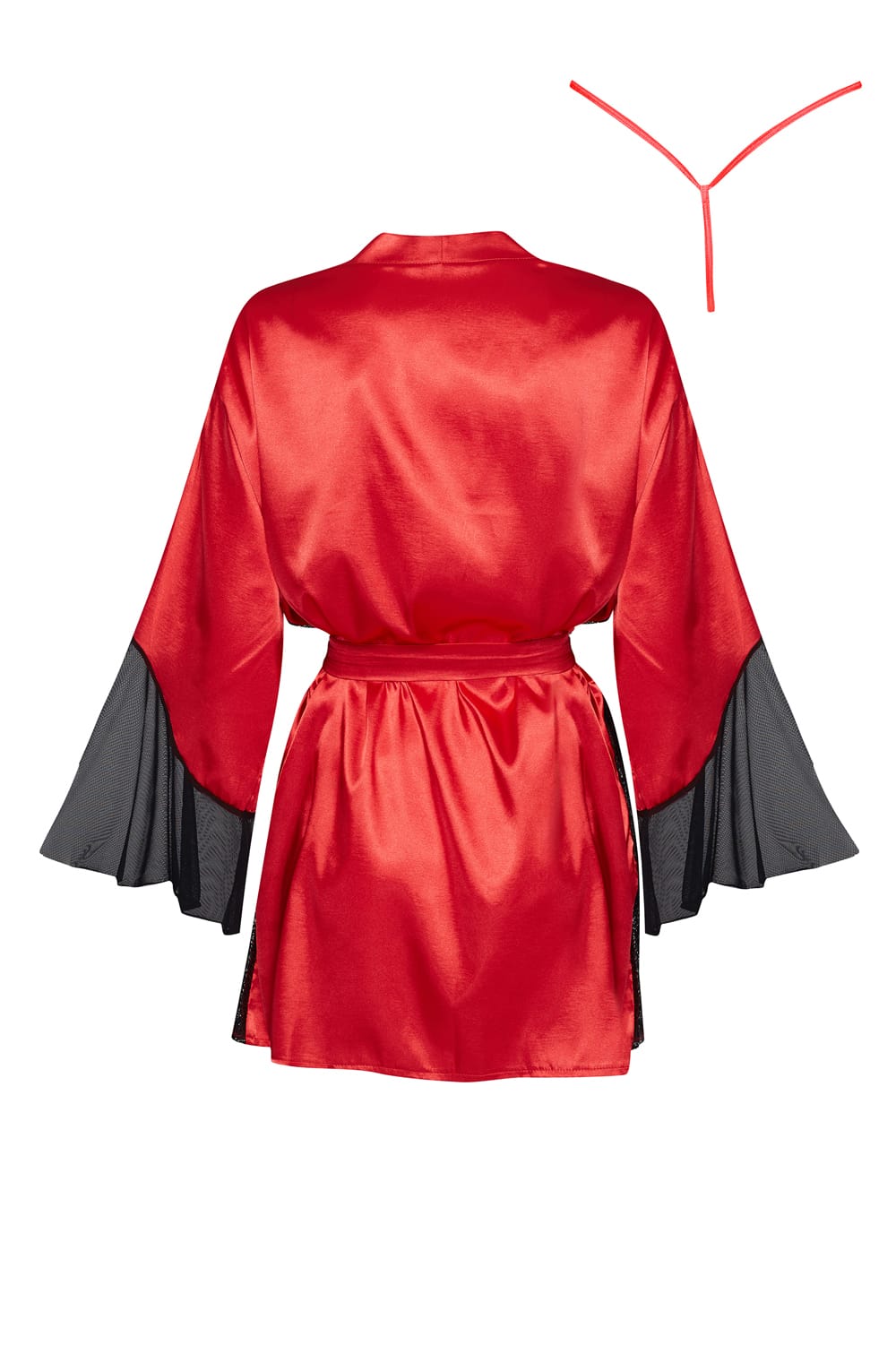 Beauty Night Sara Peignoir Red 4 beauty night sara peignoir red - image 4