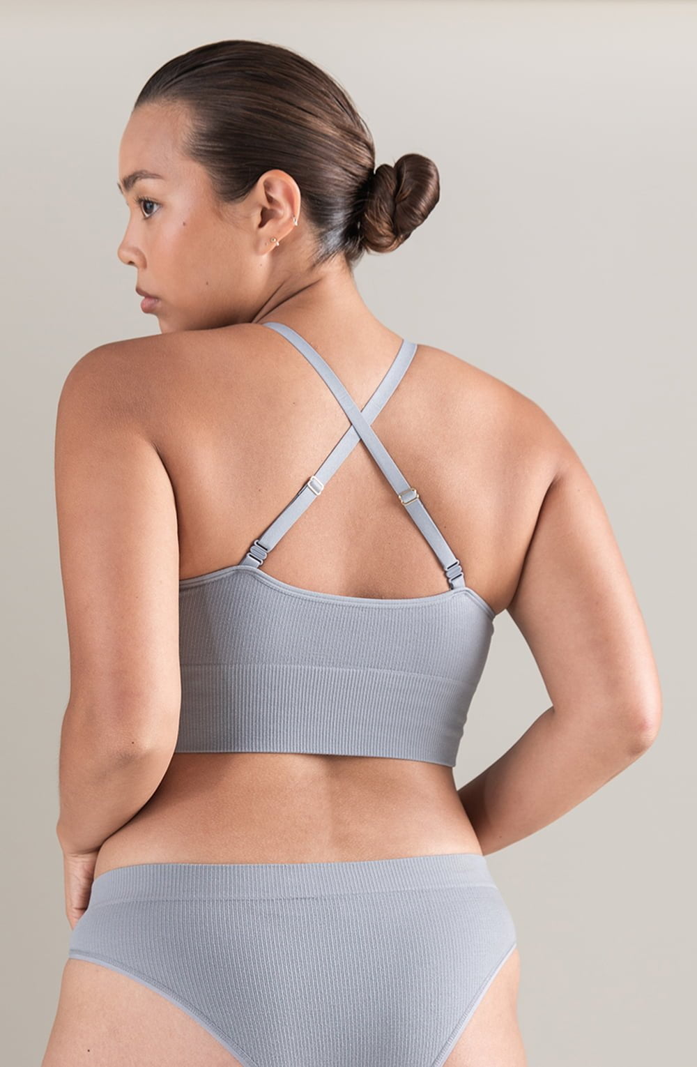 Nudea The Tencel™ Seamless Bralette Storm Grey 5 nudea the tencel™ seamless bralette storm grey - image 5