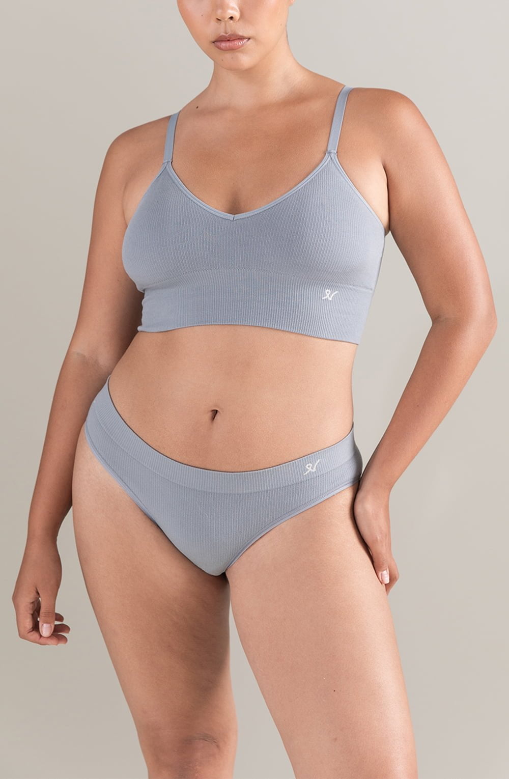Nudea The Tencel™ High Leg Brief Storm Grey 2 nudea the tencel™ high leg brief storm grey - image 2
