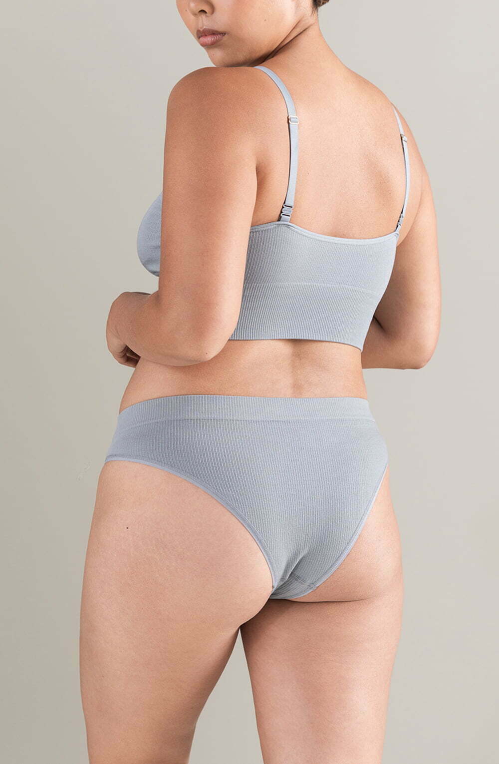 Nudea The Tencel™ High Leg Brief Storm Grey 4 nudea the tencel™ high leg brief storm grey - image 4