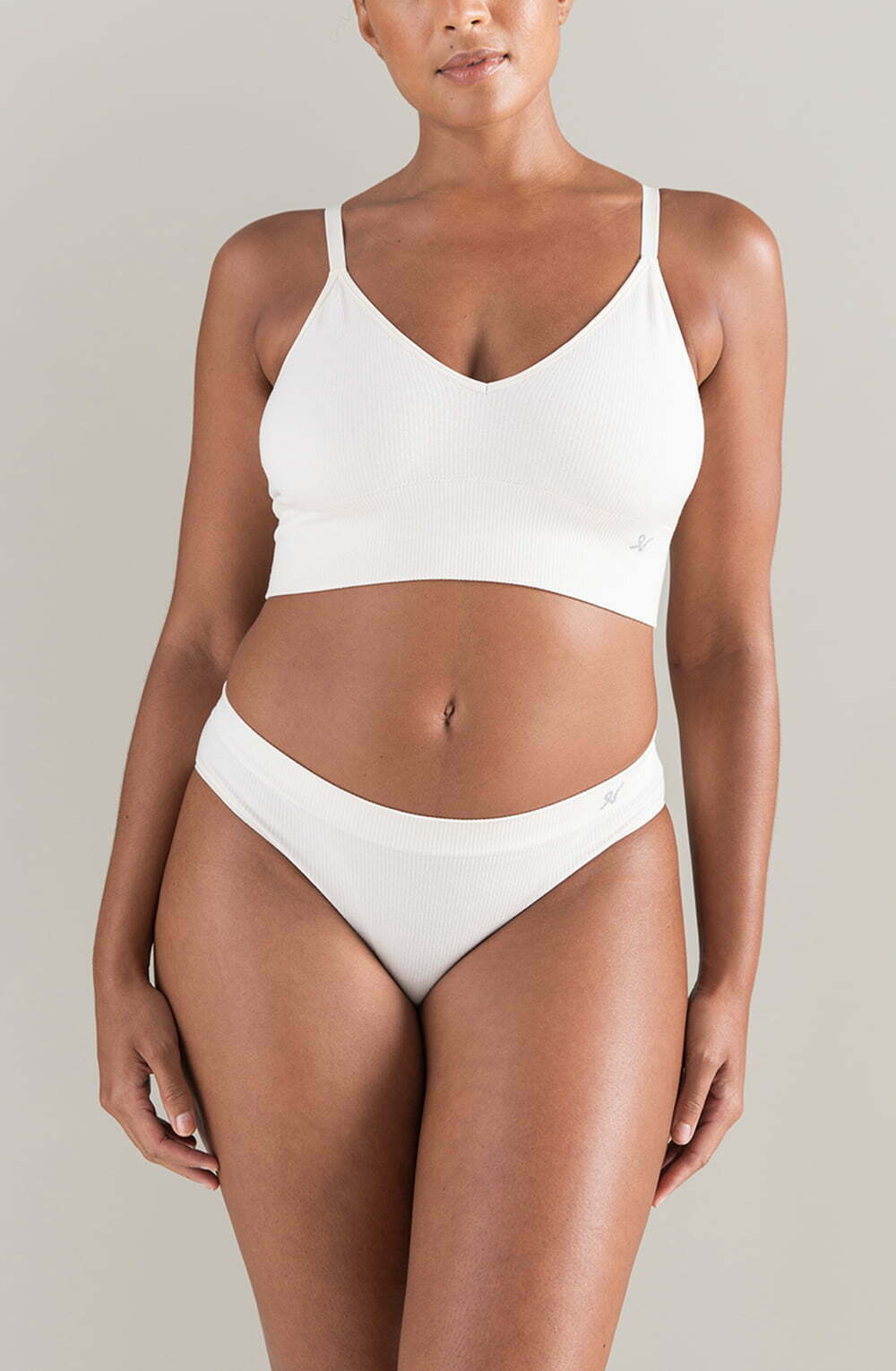 Nudea The Tencel™ High Leg Brief White Sand 2 nudea the tencel™ high leg brief white sand - image 2