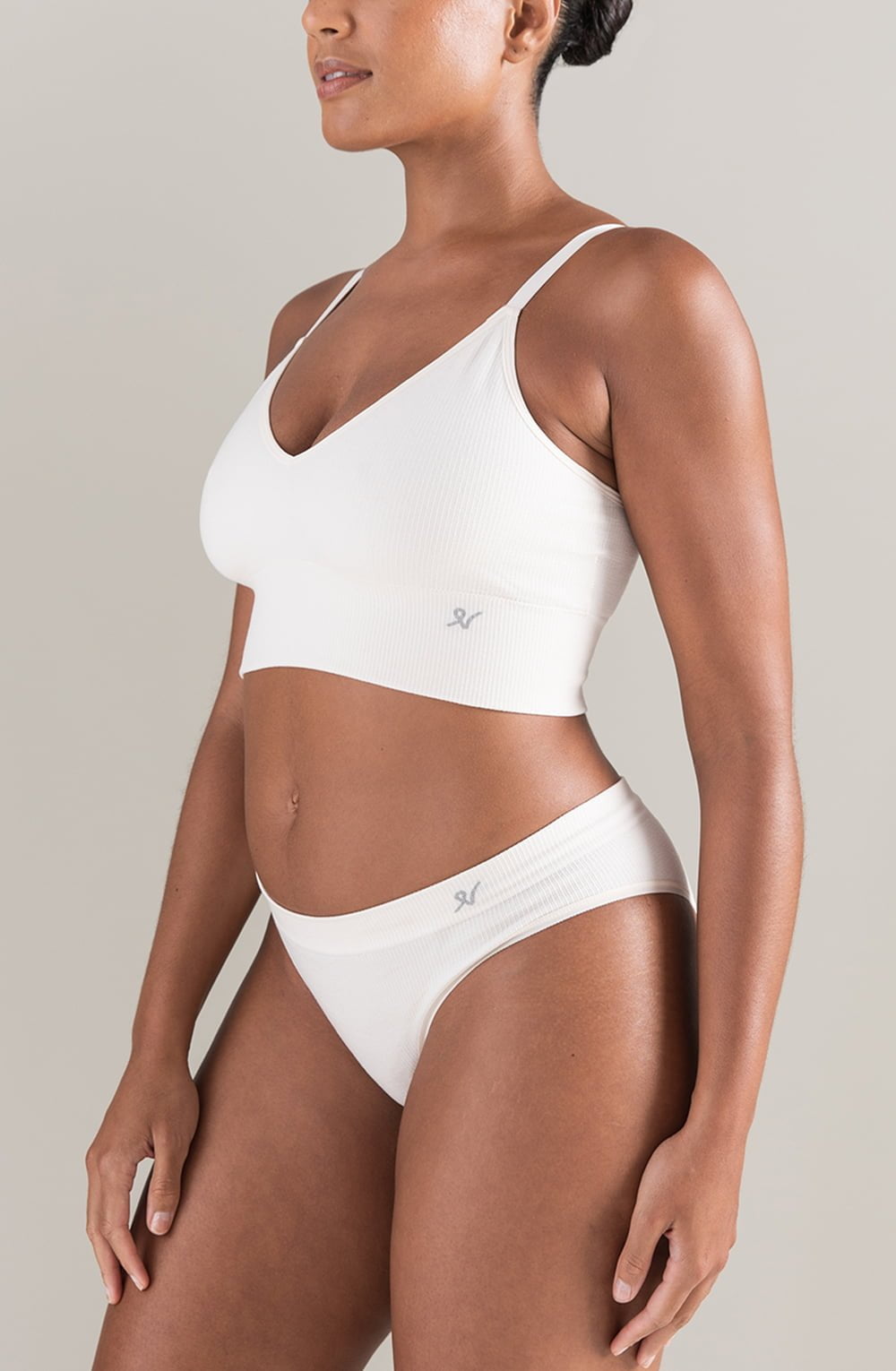 Nudea The Tencel™ High Leg Brief White Sand 4 nudea the tencel™ high leg brief white sand - image 4