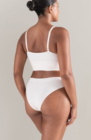 Nudea The TENCEL™ High Leg Brief White Sand