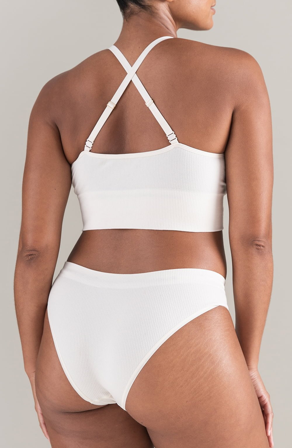 Nudea The Tencel™ High Leg Brief White Sand 5 nudea the tencel™ high leg brief white sand - image 5